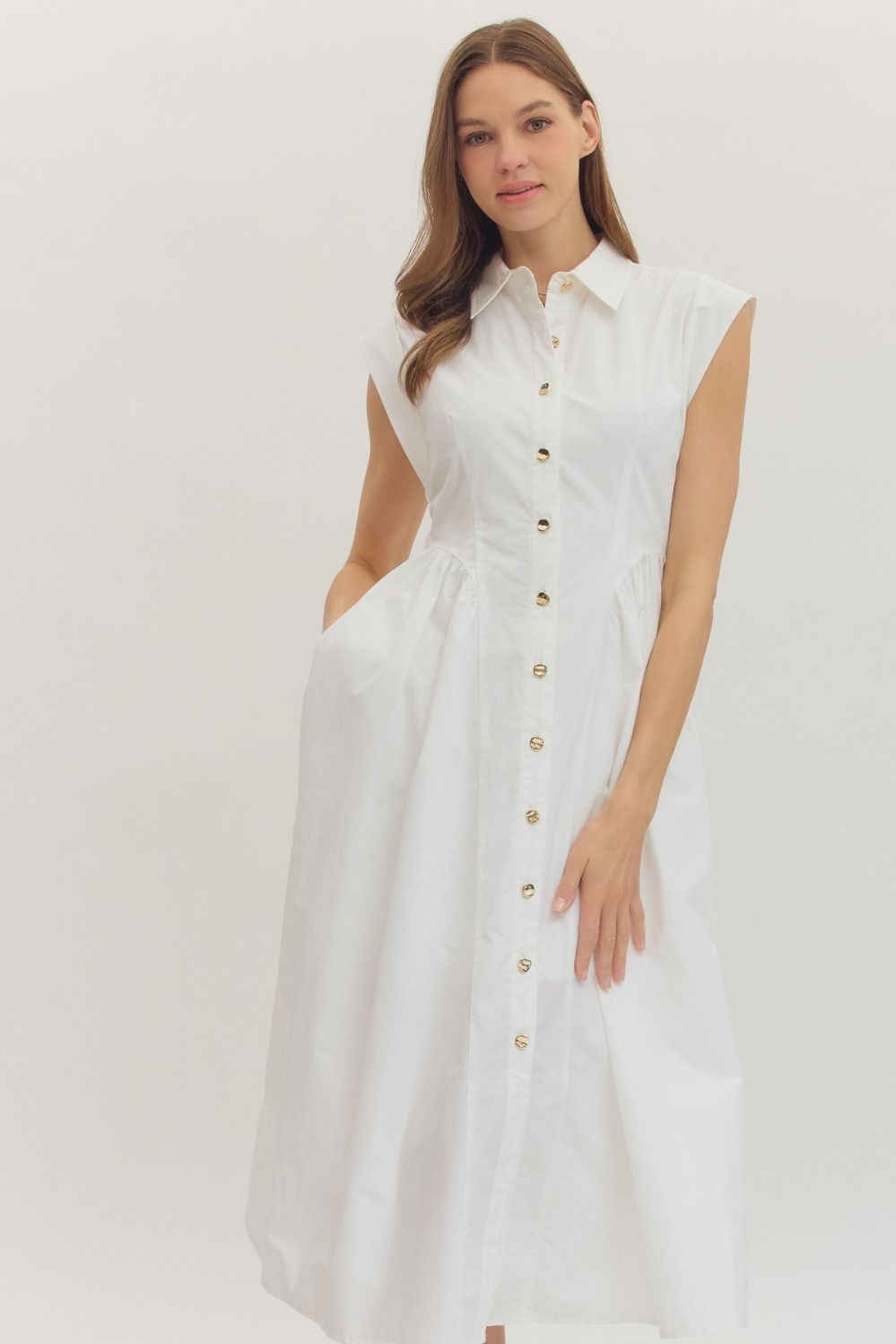 Entro | Whitney Midi Dress | Sweetest Stitch Boutique Richmond VA