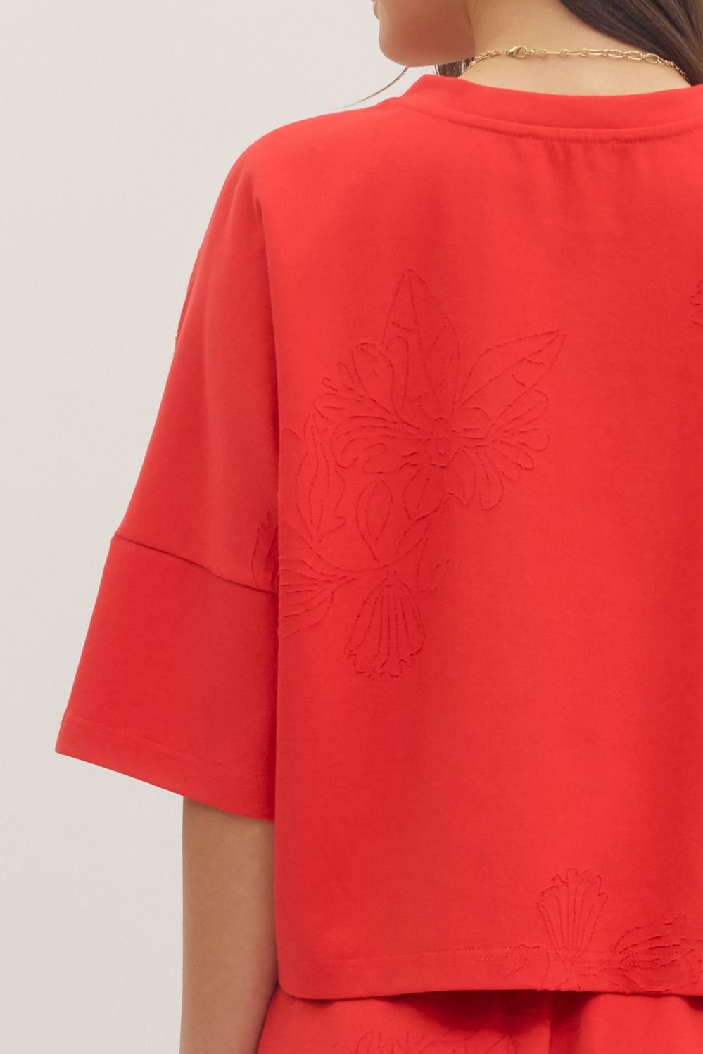 Entro | Johnna Embroidered Top | Sweetest Stitch Boutique Richmond