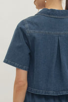 Entro | Morgan Short Sleeve Denim Top | Sweetest Stitch Boutique RVA