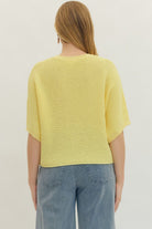 Entro | Skylar Knit Top - Yellow | Sweetest Stitch Boutique Richmond
