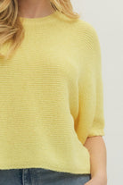 Entro | Skylar Knit Top - Yellow | Sweetest Stitch Boutique Richmond