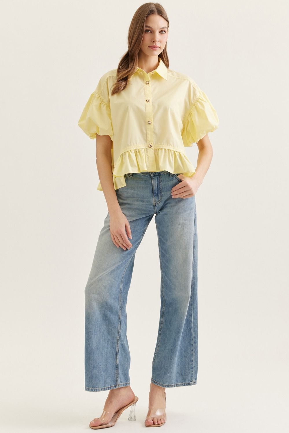 Entro | Bella Ruffle Hem Top | Sweetest Stitch Boutique Richmond VA