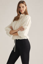 Entro | Pauline Pintuck Top - Cream | Sweetest Stitch Boutique Richmond