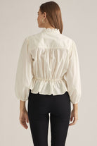 Entro | Pauline Pintuck Top - Cream | Sweetest Stitch Boutique Richmond