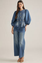 Entro | Alexis Denim Top | Sweetest Stitch Best Boutique Richmond VA