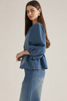 Entro | Alexis Denim Top | Sweetest Stitch Best Boutique Richmond VA