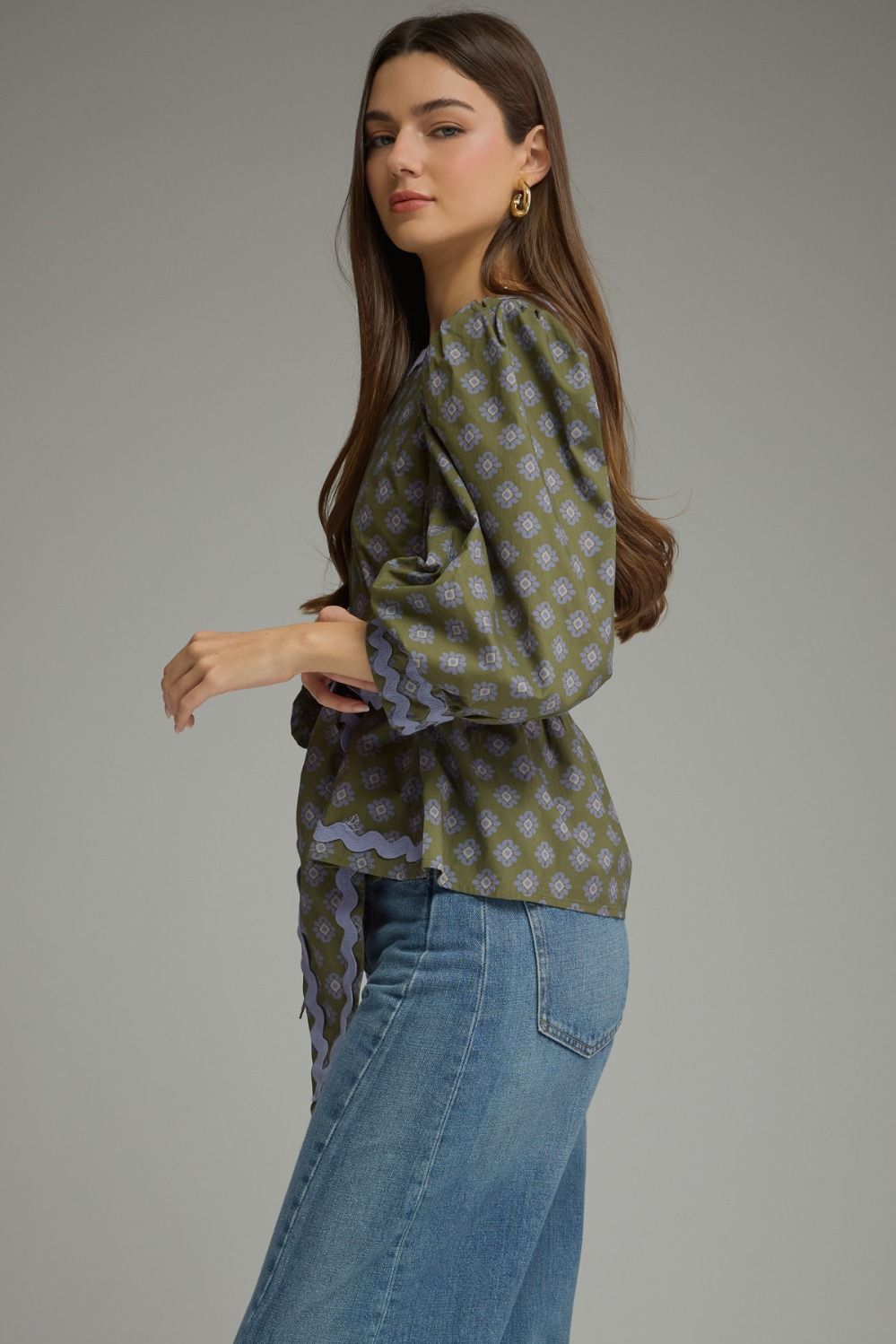 Entro | Becca Floral Tie Top | Sweetest Stitch Boutique Richmond VA
