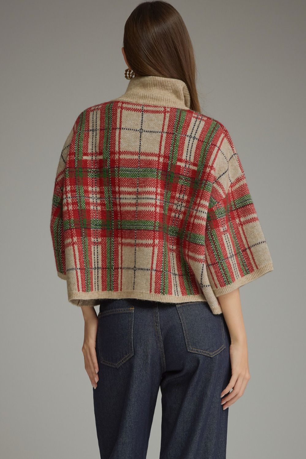 Entro | Blake Plaid Sweater Taupe | Sweetest Stitch Boutique Richmond