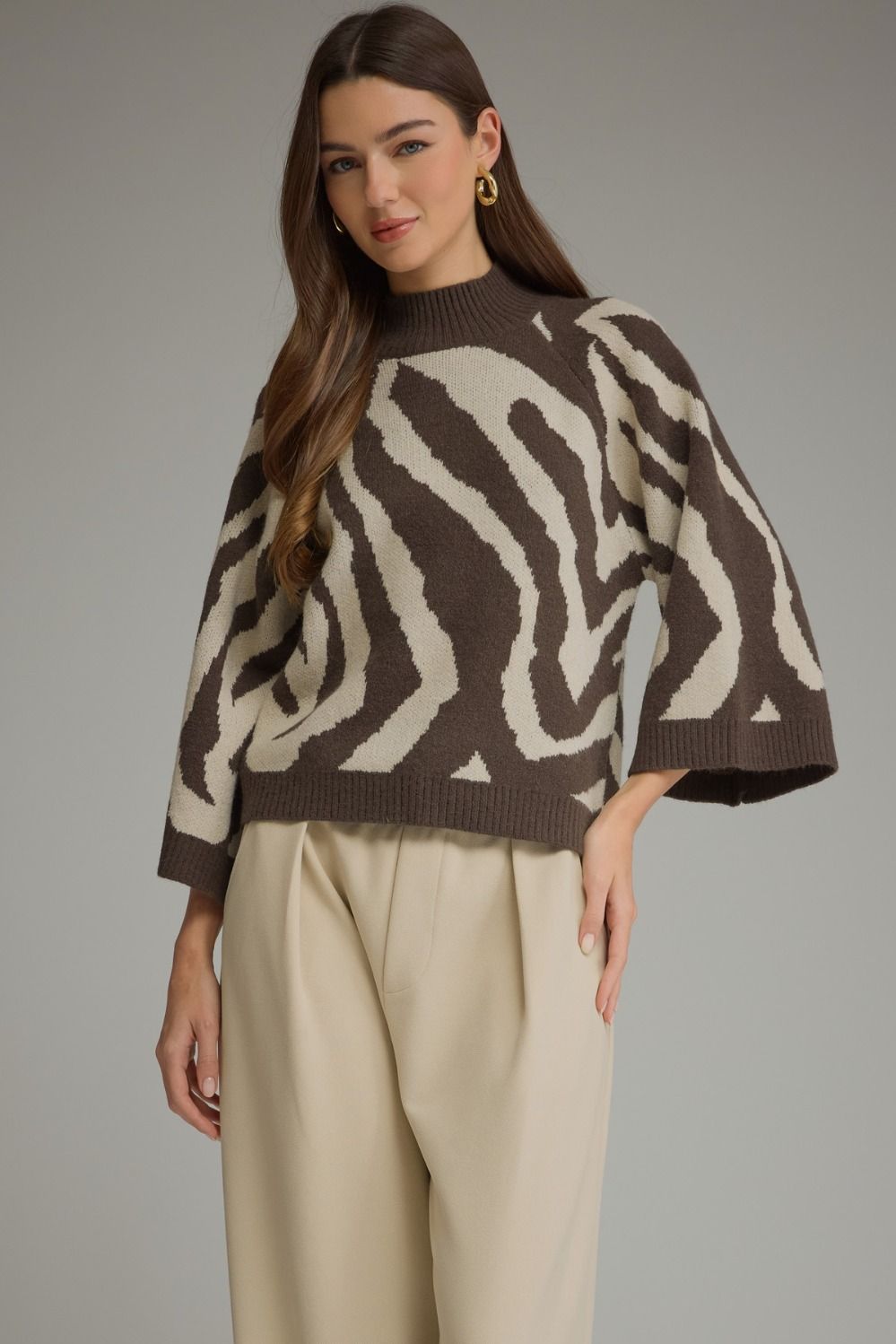 Entro | Matilda Abstract Sweater | Sweetest Stitch Boutique Richmond