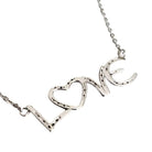 Saints and Saviors Love In Horseshoes Silver Necklace "LOVE"