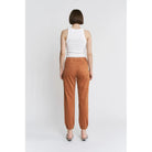 Mica Denim Cinnamon High Rise Crop Joggers Jeans - Athena's Fashion Boutique