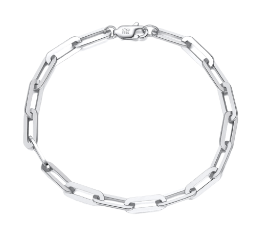 Bracelet Large Clip Link Silver