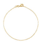 Bracelet Paper Clip Link Chain Dainty Gold
