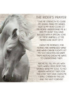 Saints and Saviors Rider's Prayer poem as inspiration for Horseshoe and Cross Ring