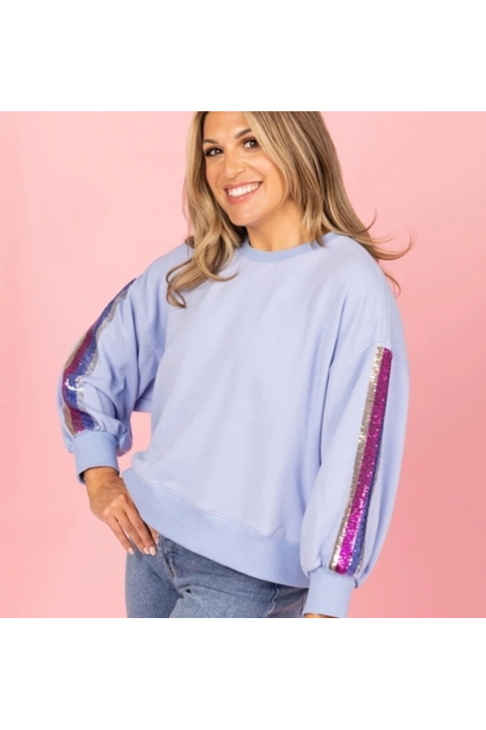 BLUE SEQUIN STRIPE Main